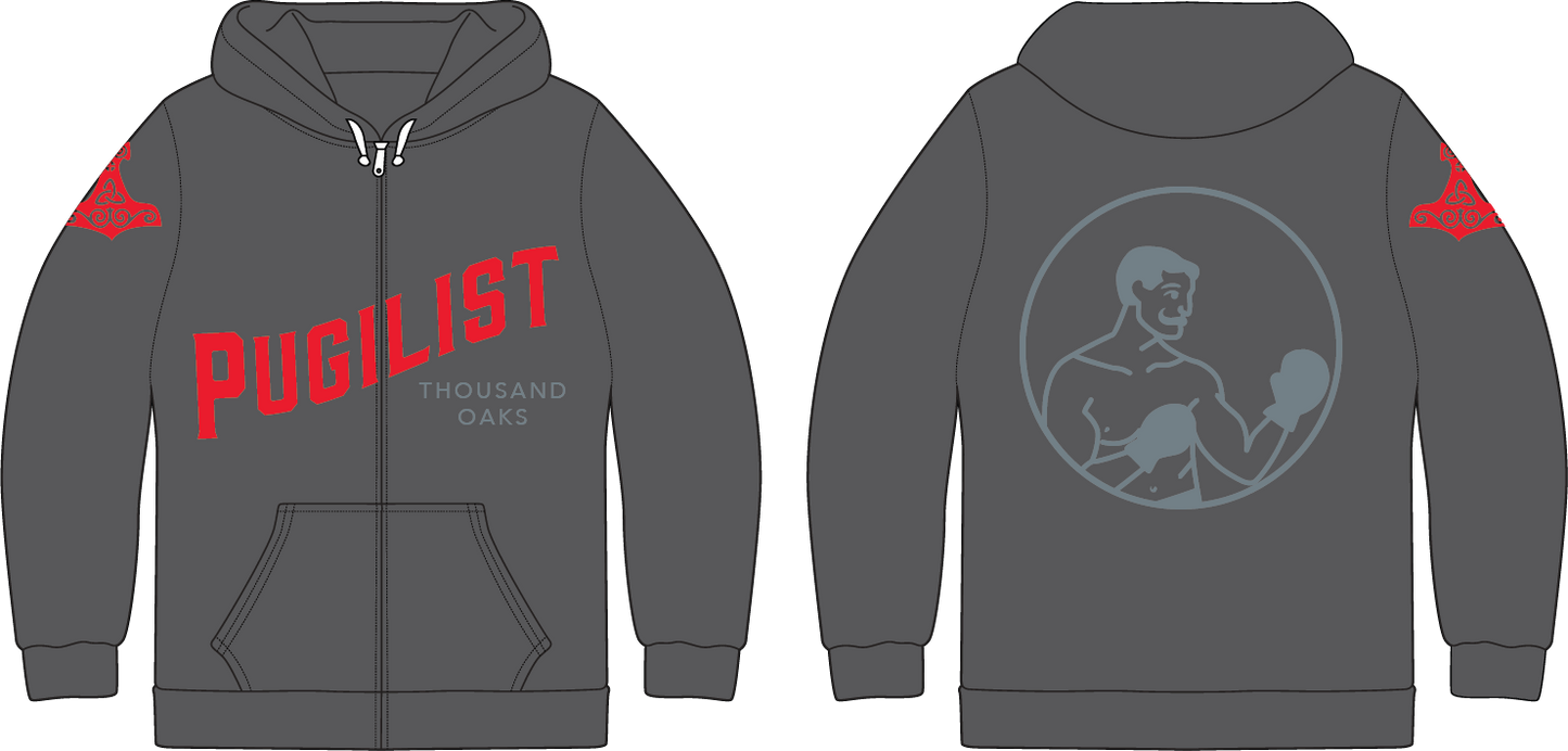 Hoodie Zip-Up Dark Side Hammer