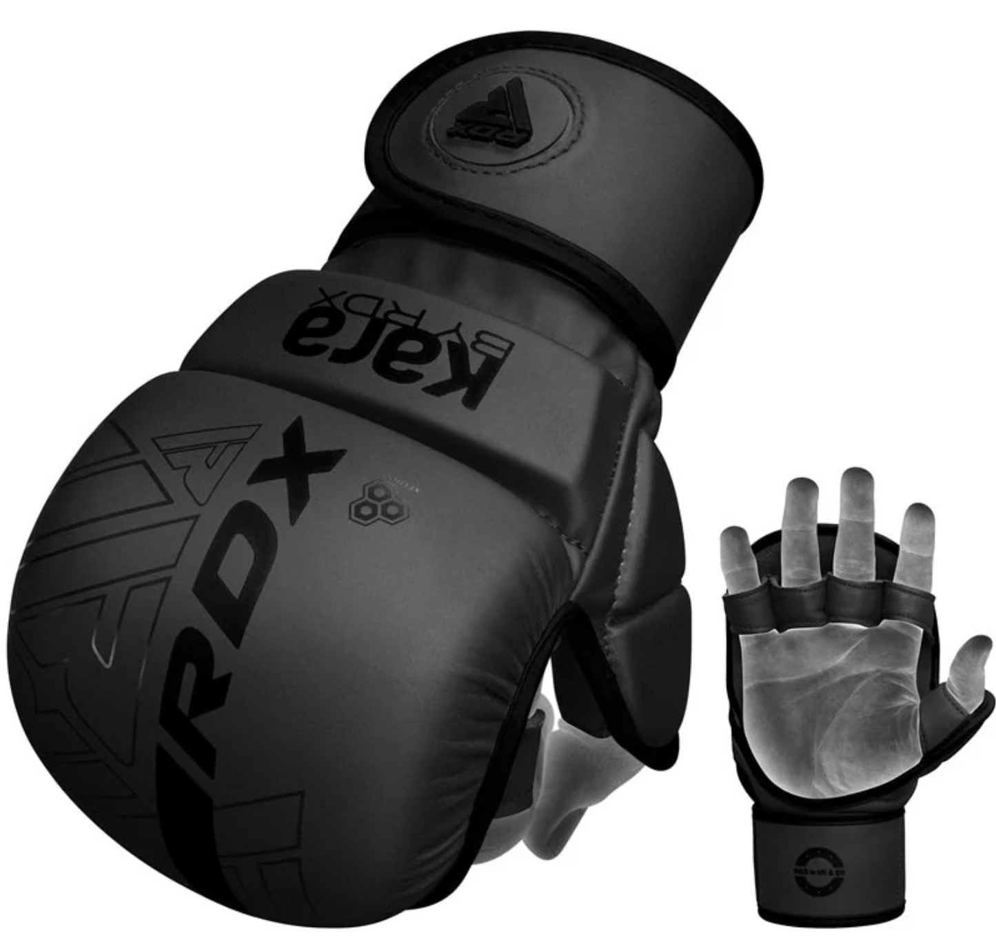 RDX F6 KARA MMA Sparring Gloves 7oz (Black)