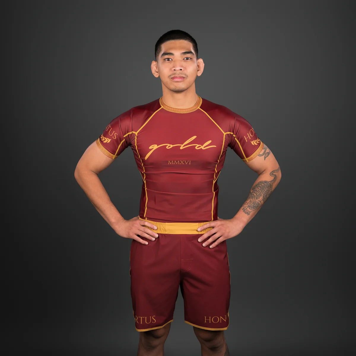 Shorts Gold BJJ Aurelius