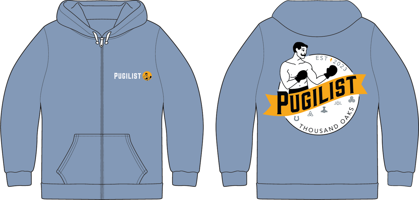 Hoodie Zip-Up Boxer Logo